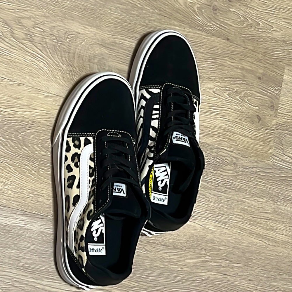 Animal print vans